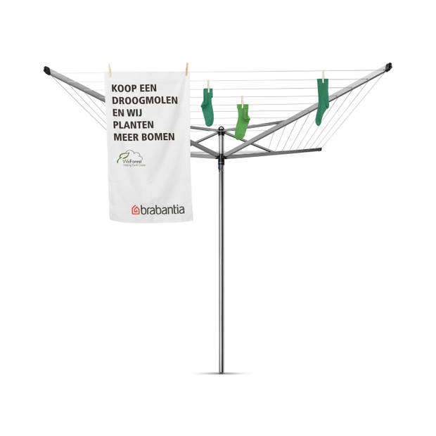Brabantia Topspinner droogmolen - 36 m - met bodemhuls