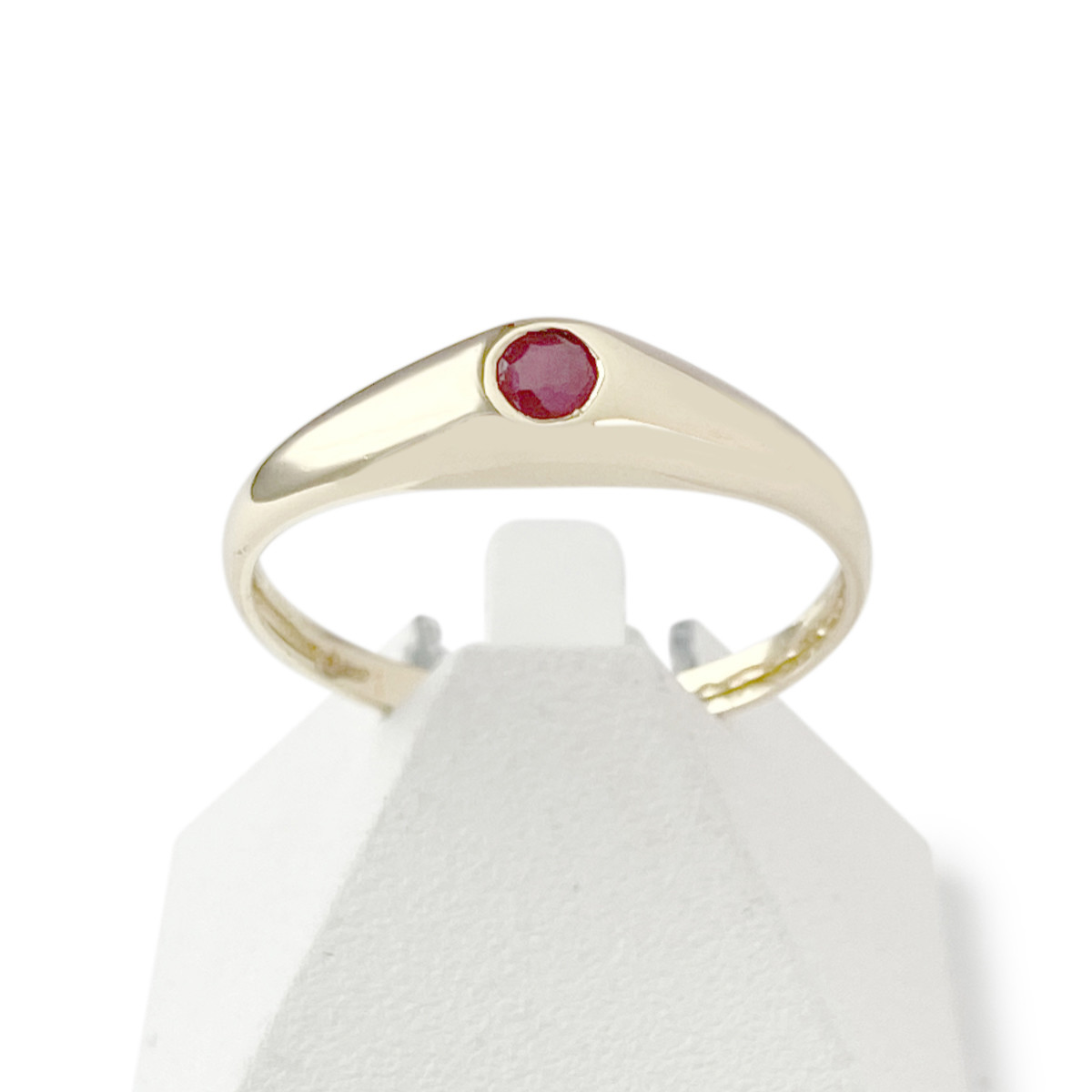 Bague d'occasion or 750 jaune rubis