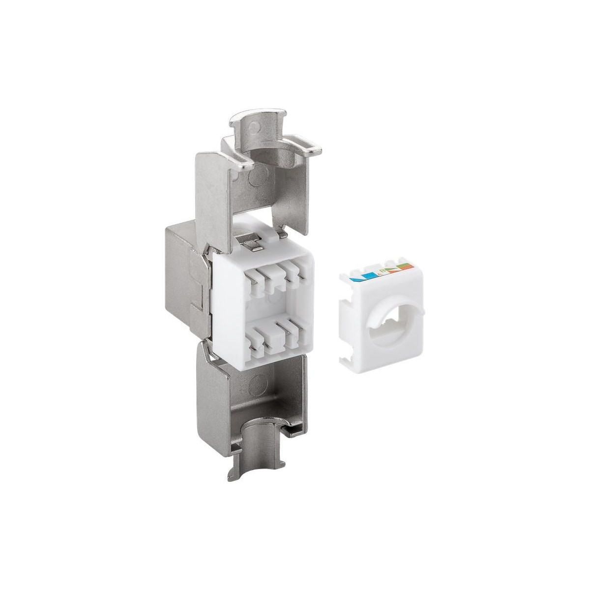 Keystone-modul RJ45 CAT 6A, STP, 500 MHz, slim-line