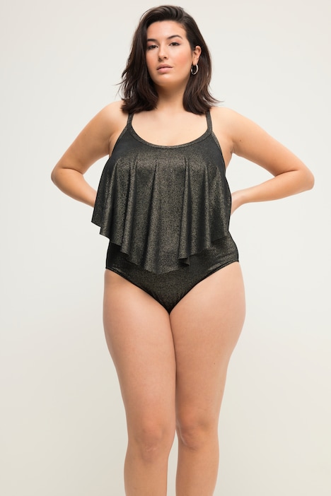 Bikini-Slip, HighWaist, Glitzereffekt