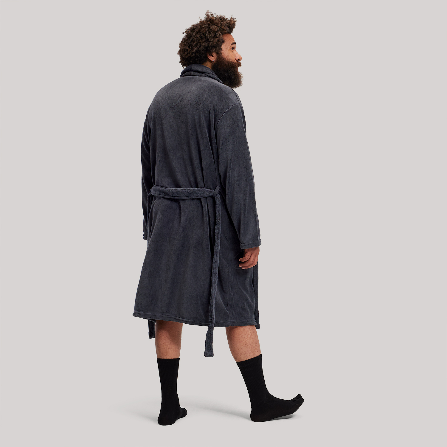 Heren badjas Antraciet kopen? Goed en goedkoop