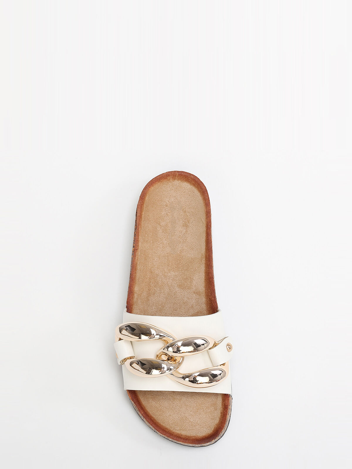 Mules à maillons XXL- Blanc