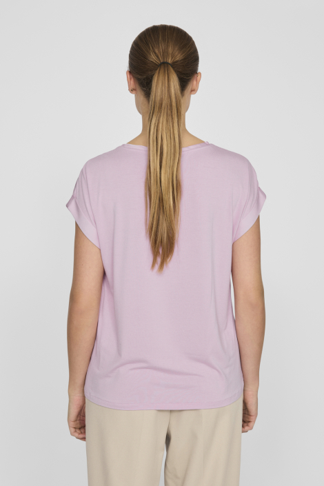 Vila roze dames t-shirt