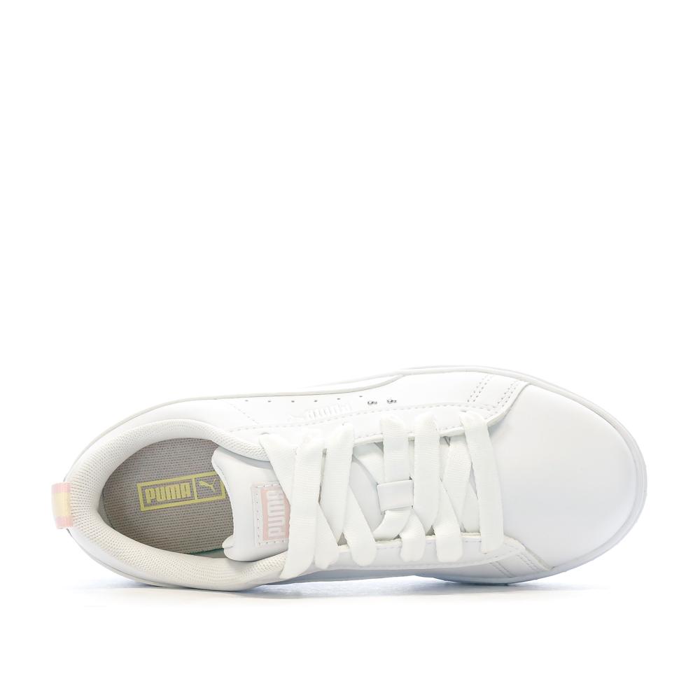 Puma Baskets Blanches Fille Puma Mayze Shiny 384795