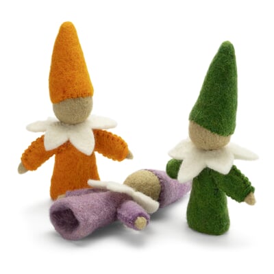 Fingerpuppen Zwerge Filz
