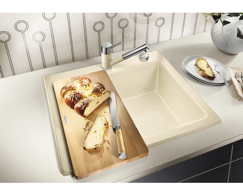 Blanco PALONA 6 spoelbak, 615 x 510 mm, kristalwit glanzend, 524731