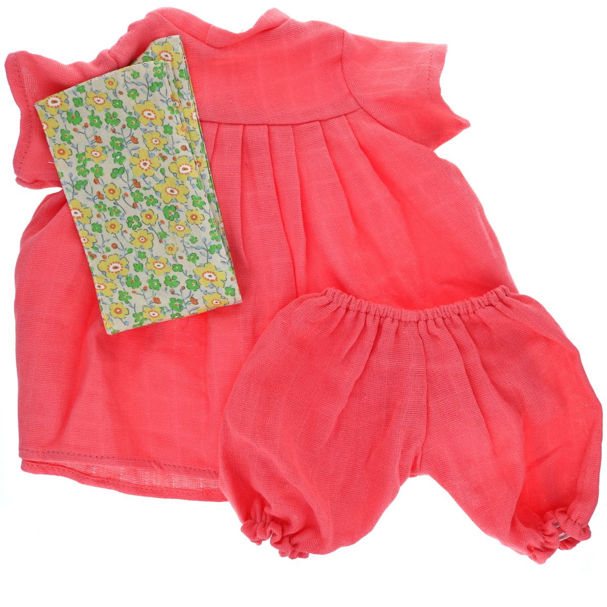 Tenue de poupée Paula rose corail Frisette