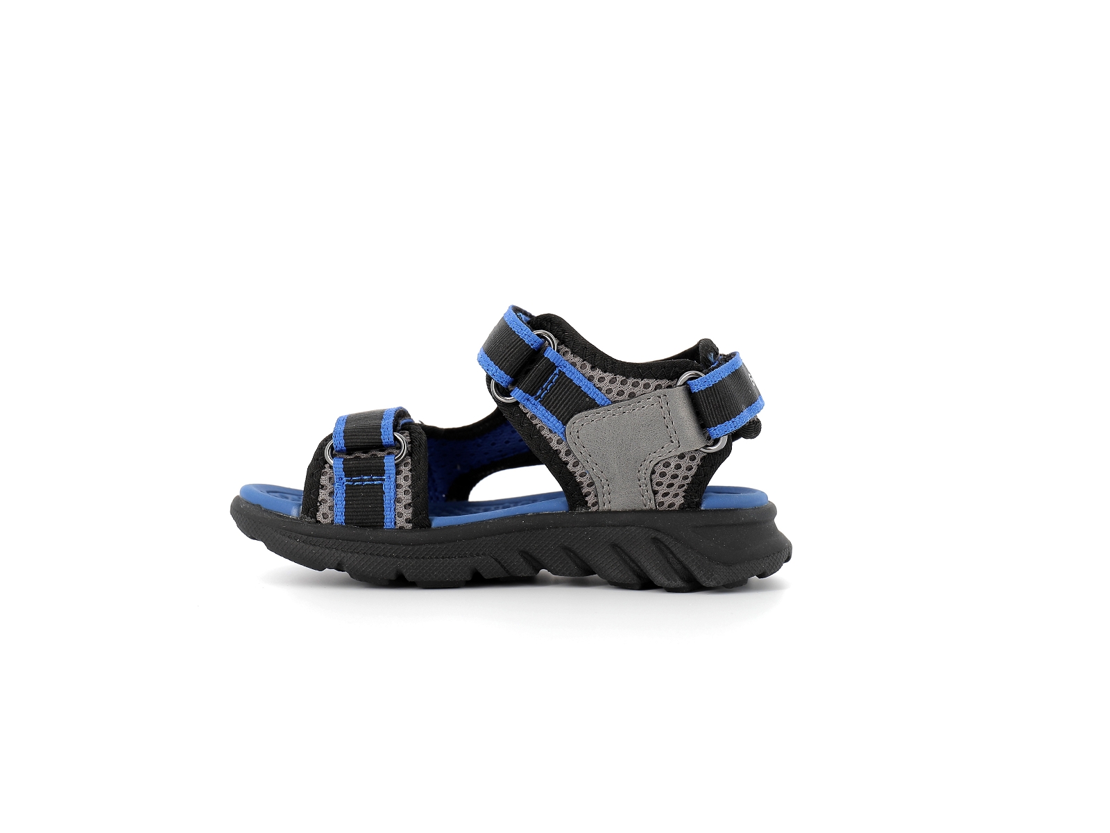 Geox-J AIRADYUM J45F1B Matières combinées Noir-Bleu