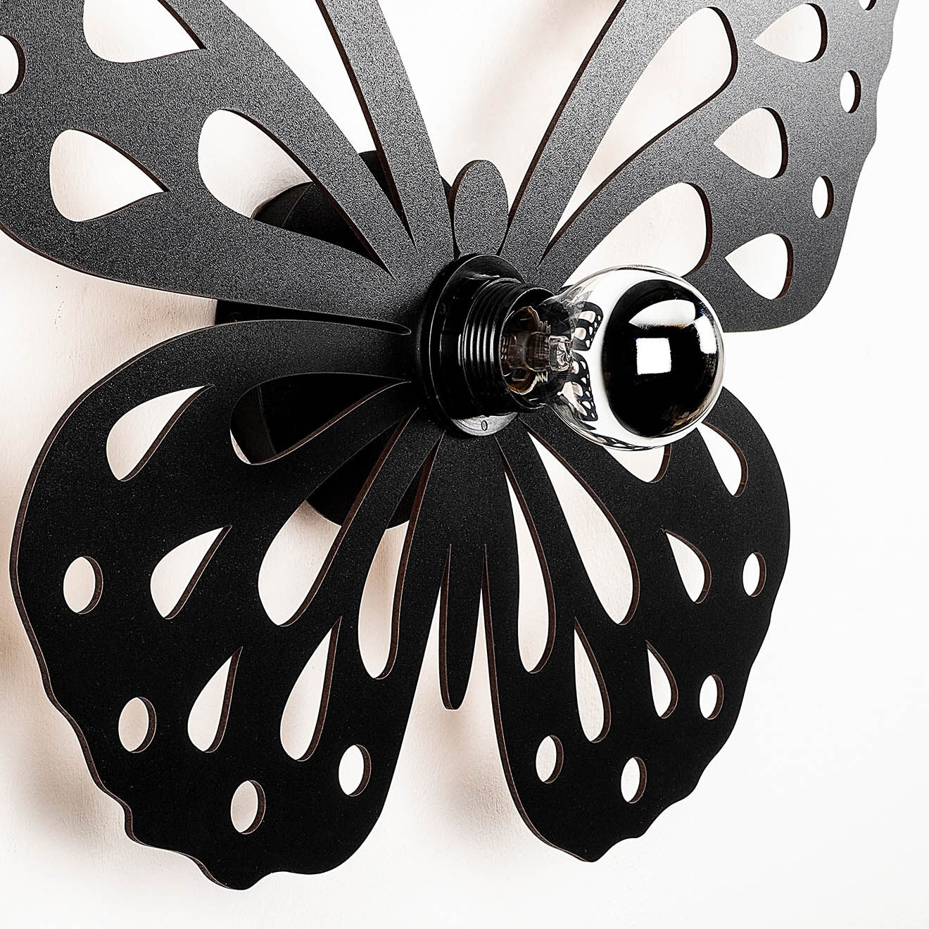 Opviq Applique murale 599 A noir - 52x1 x38 cm