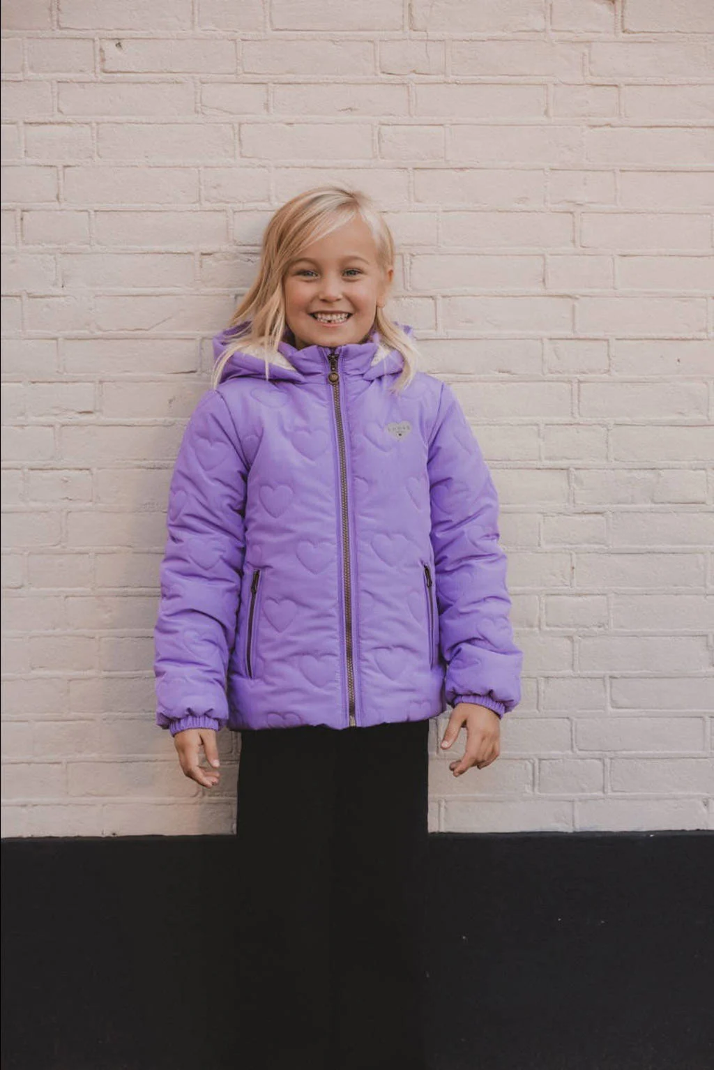 LOOXS little winterjas paars