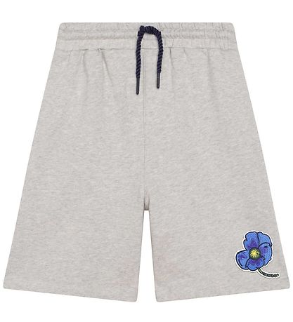 Kenzo Sweatshorts - Exclusive Edition -  Gr?mereret m. Blå Bloms