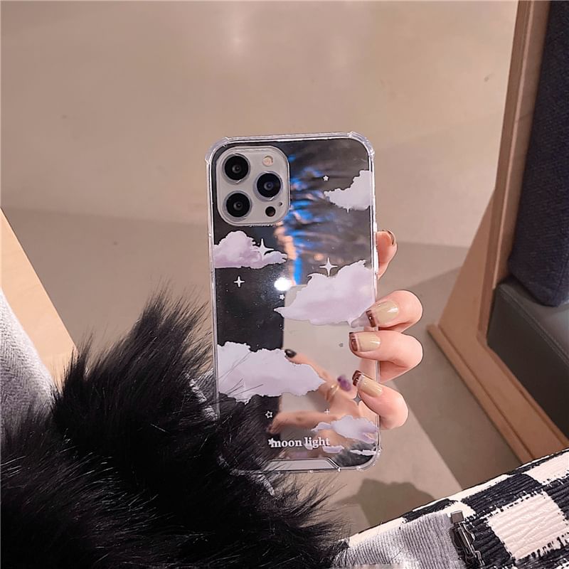 Fonekase - Cloud Mirrored Phone Case - iPhone 13 Pro Max / 13 Pro / 13 / 13 mini / 12 Pro Max / 12 Pro / 12 / 12 mini / 11 Pro Max / 11 Pro / 11 / SE / XS Max / XS / XR / X / SE 2 / 8 / 8 Plus / 7 / 7 Plus