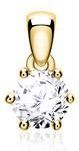 Hanger voor dames in 14 karaat goud met Diamant