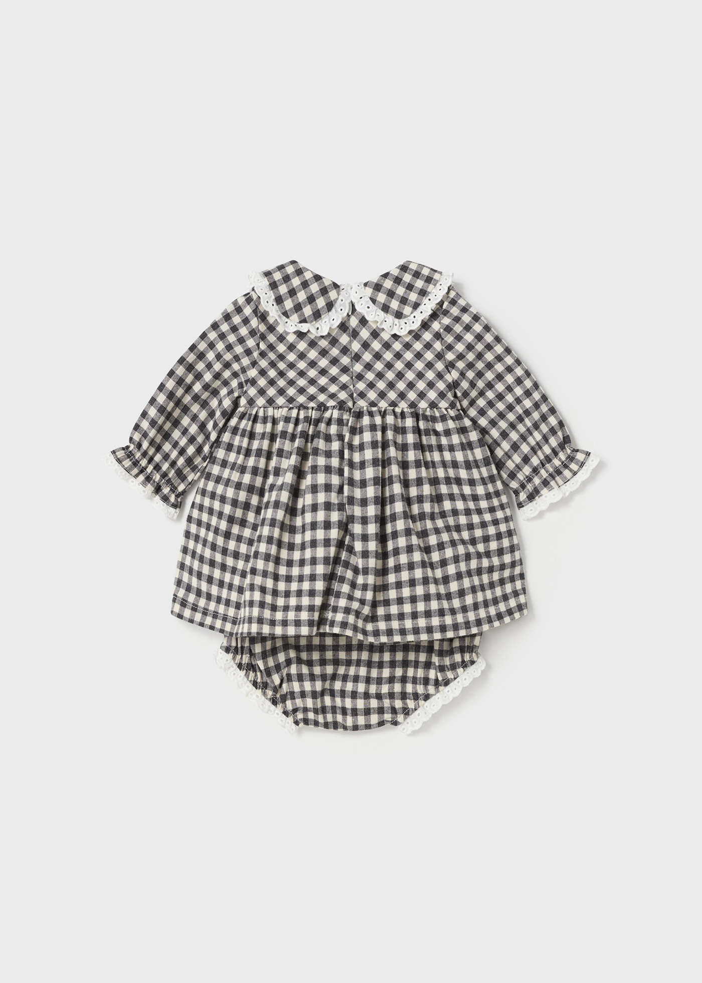 Vestido Better Cotton para recém-nascido com capa para fralda