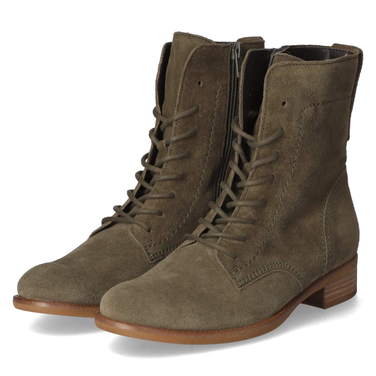 GaborSchnürstiefeletten - oliv