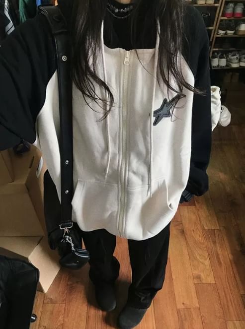 Dreamkura - Star Raglan Zip Hoodie