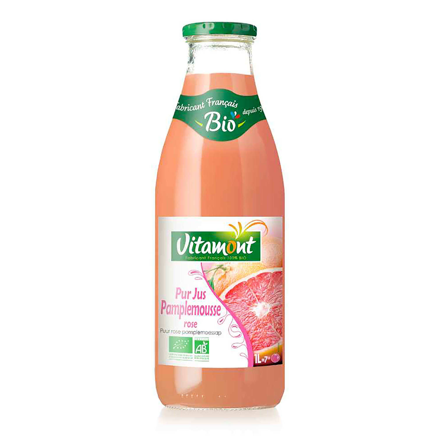 Pur jus de pamplemousse rose bio