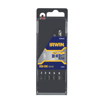 Irwin HSS-CNC metaalborenset 5-delig Ø2-6 mm
