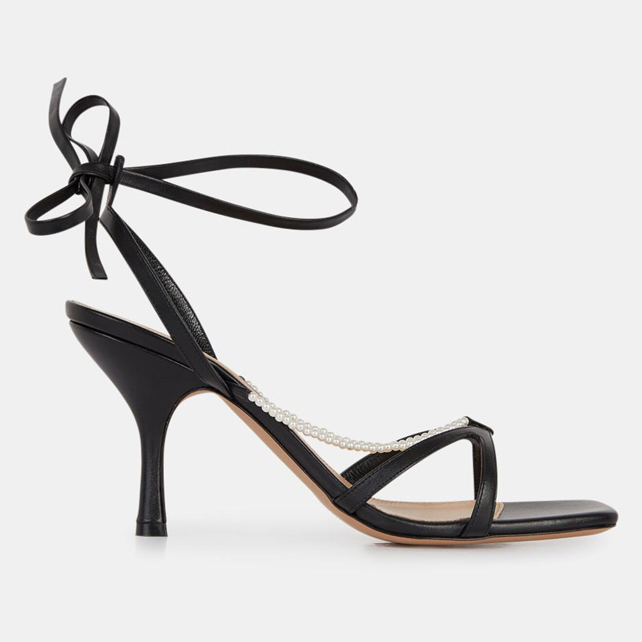 JW Anderson Sandales Olga noires - Talon 8 cm