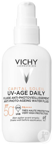 Vichy Capital Soleil UV-Age Daily Fluide IP50+ Maxi Flacon Pompe 80ml