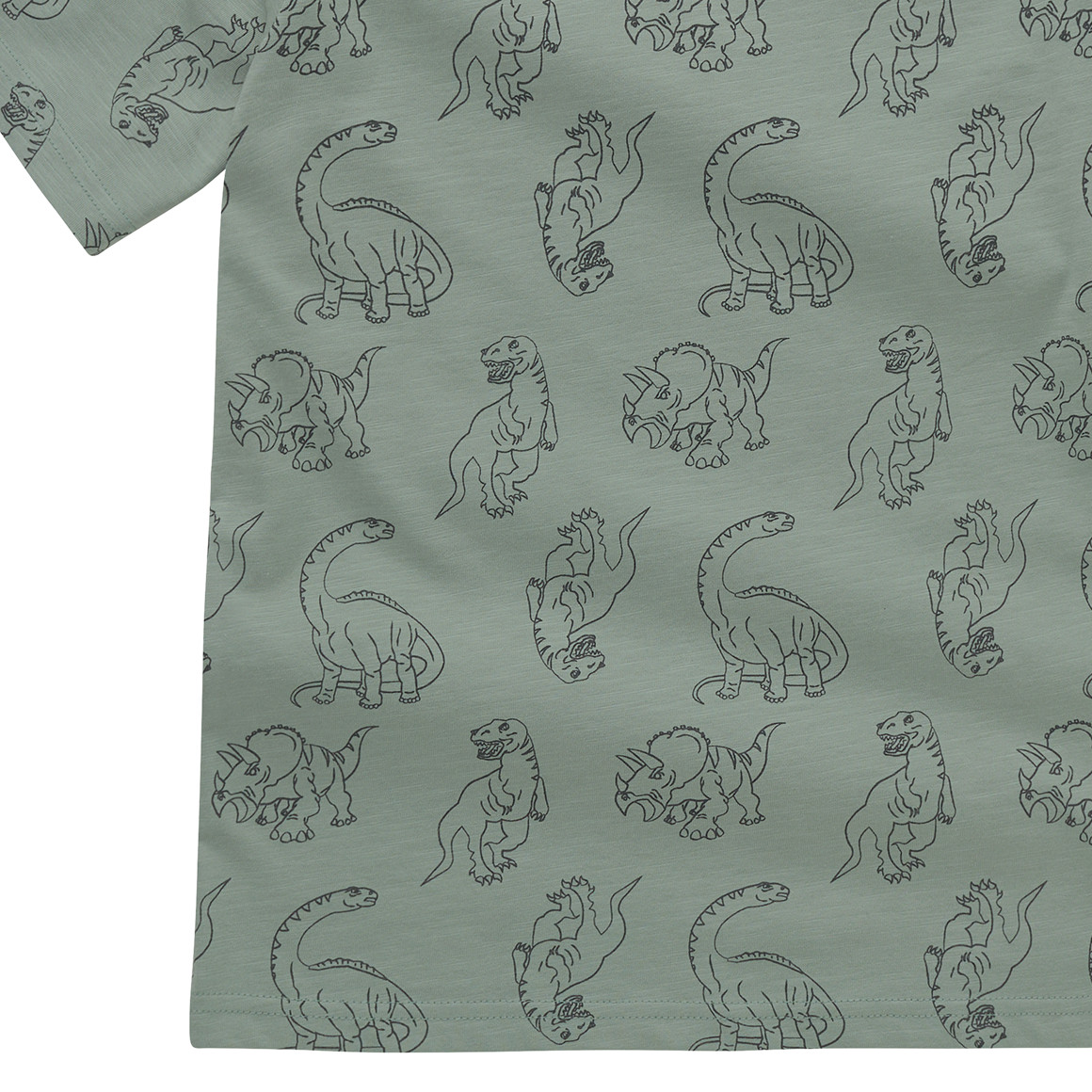 Topolino Jungen T-Shirt mit Dino-Allover salbei