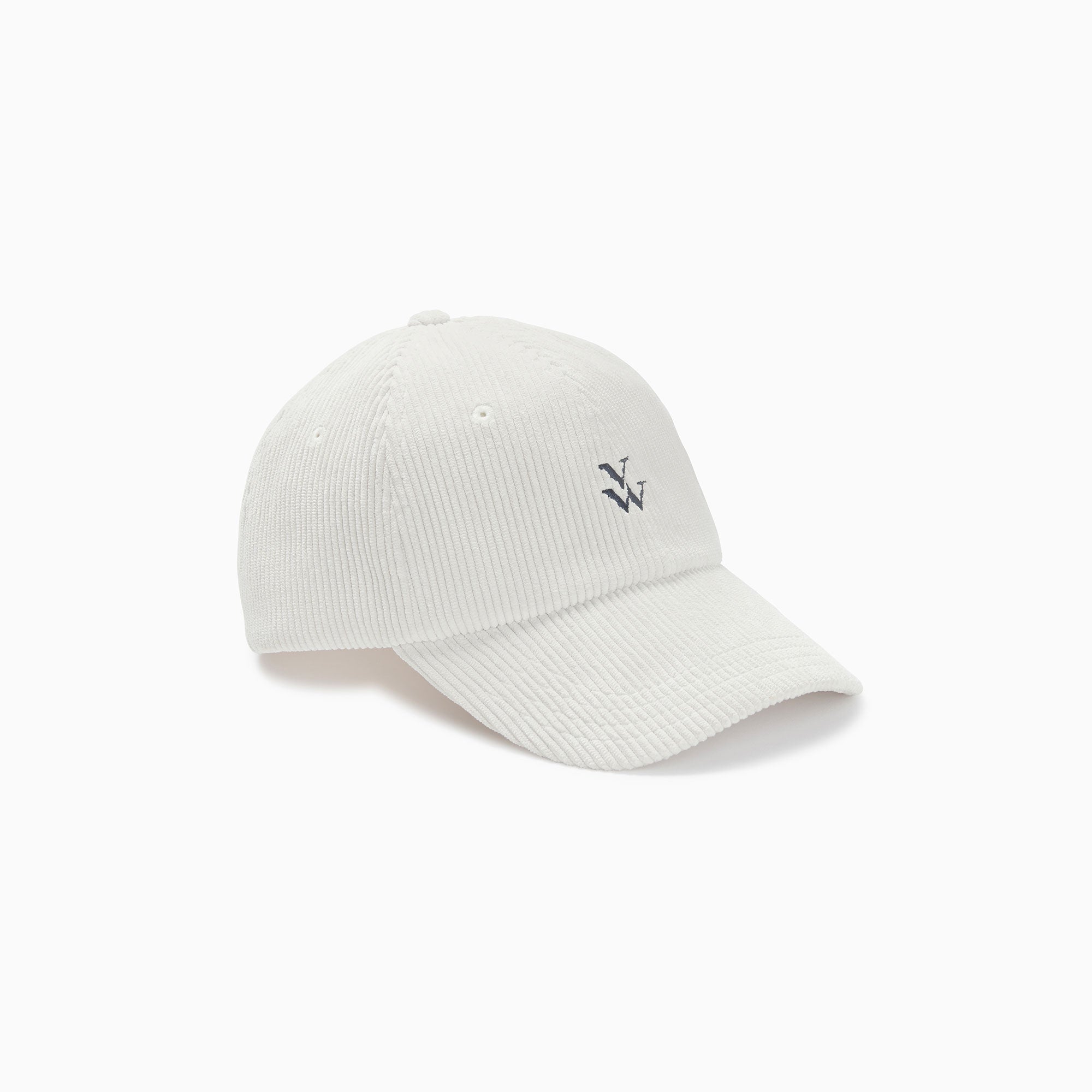 Casquettes-Casquette Jess ivoire en velours côtelé