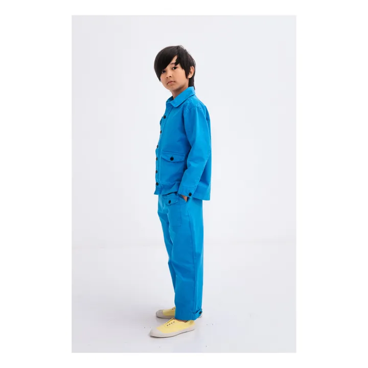 Repose AMS Veste Coton Bio Cargo | Bleu