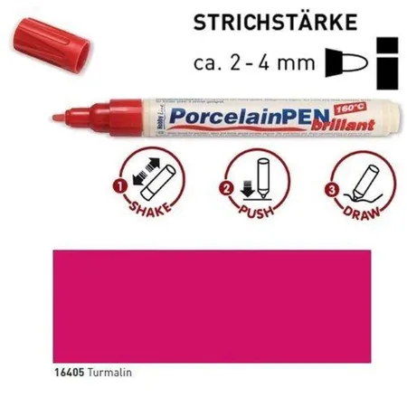 KREUL PorcelainPen brillant 160°C Turmalin