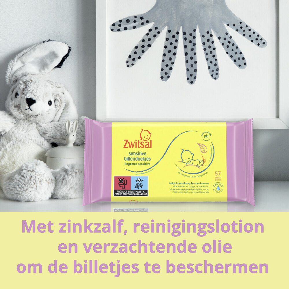 Zwitsal Billendoekjes Sensitive Voordeelverpakking24x57= 1368 stuks