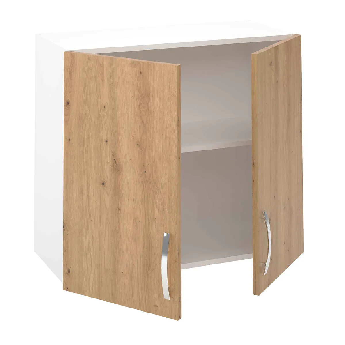 Pegane Meuble Haut de Cuisine 2 Portes - Chêne Albar
