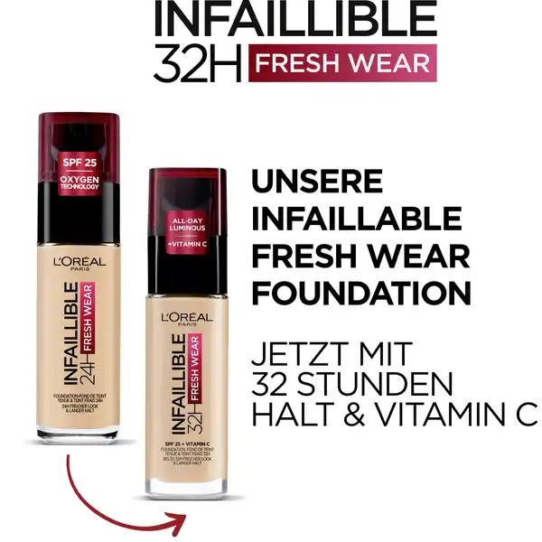 Infaillible 32H Fresh Wear Make-up 145 Rose Beige