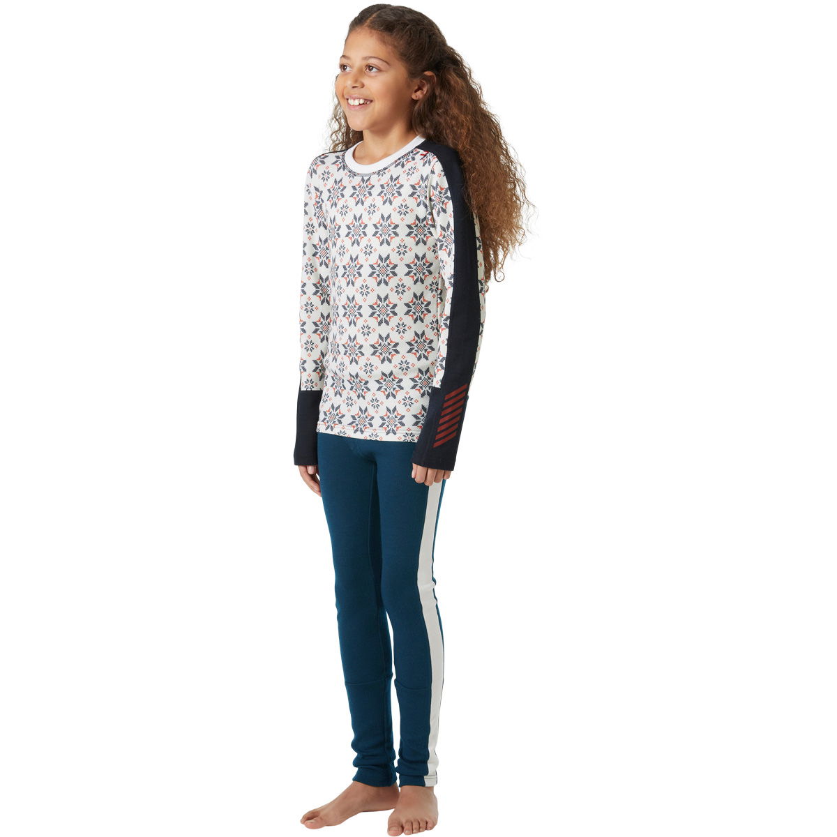 Helly Hansen Graphic Lifa Merinould Skiundertøj Børn
