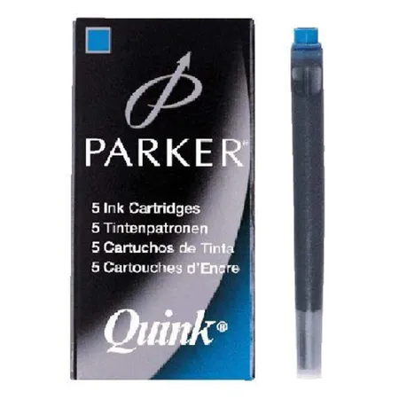 Parker Tintenpatrone QUINK, königsblau, 5 Stück