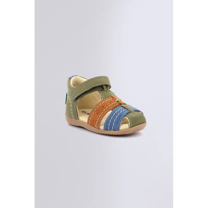 Bigbazar Kaki fonce marron SANDALES Cuir Garçon