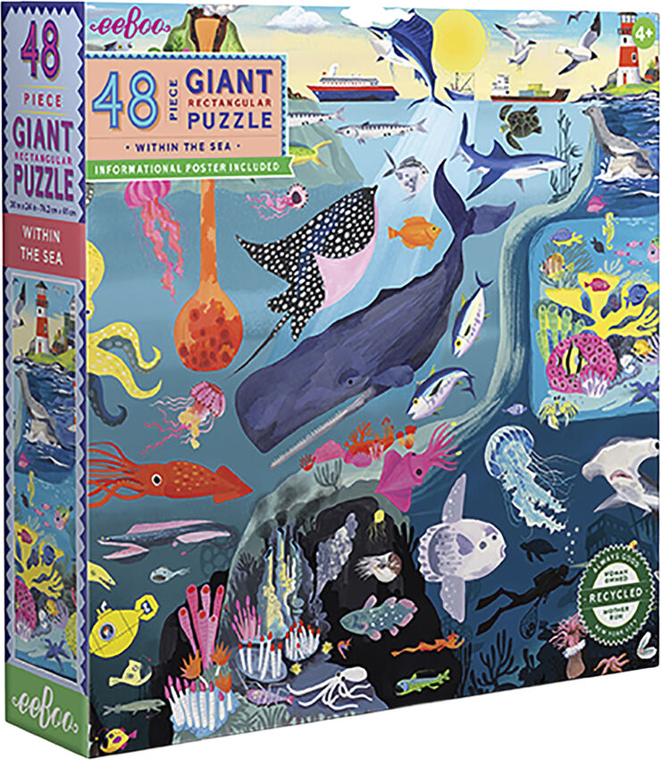 eeBoo eeBoo - Jumbo puslespil 48 brk - Havet