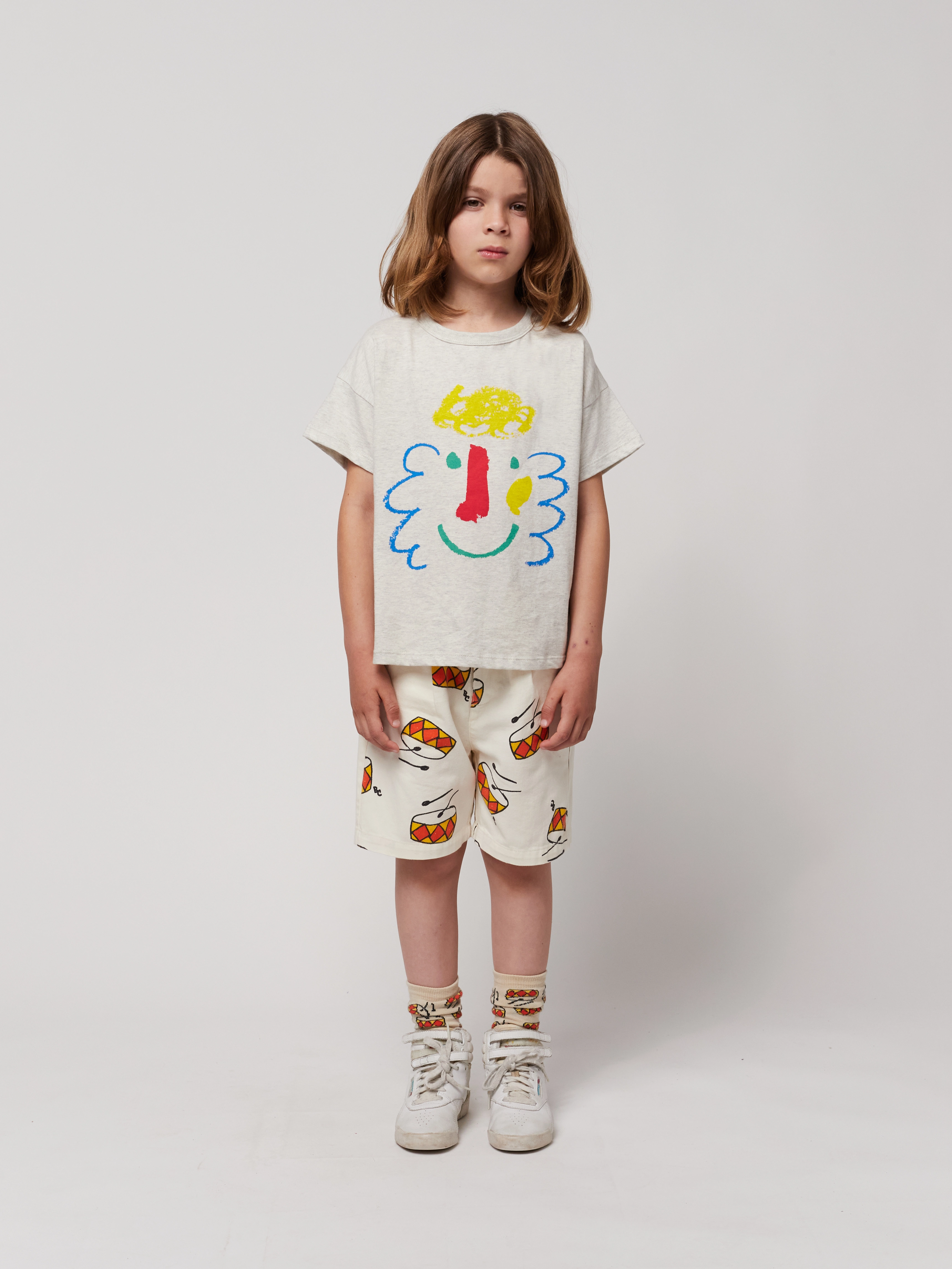 Shorts PLAY THE DRUM AOP in beige