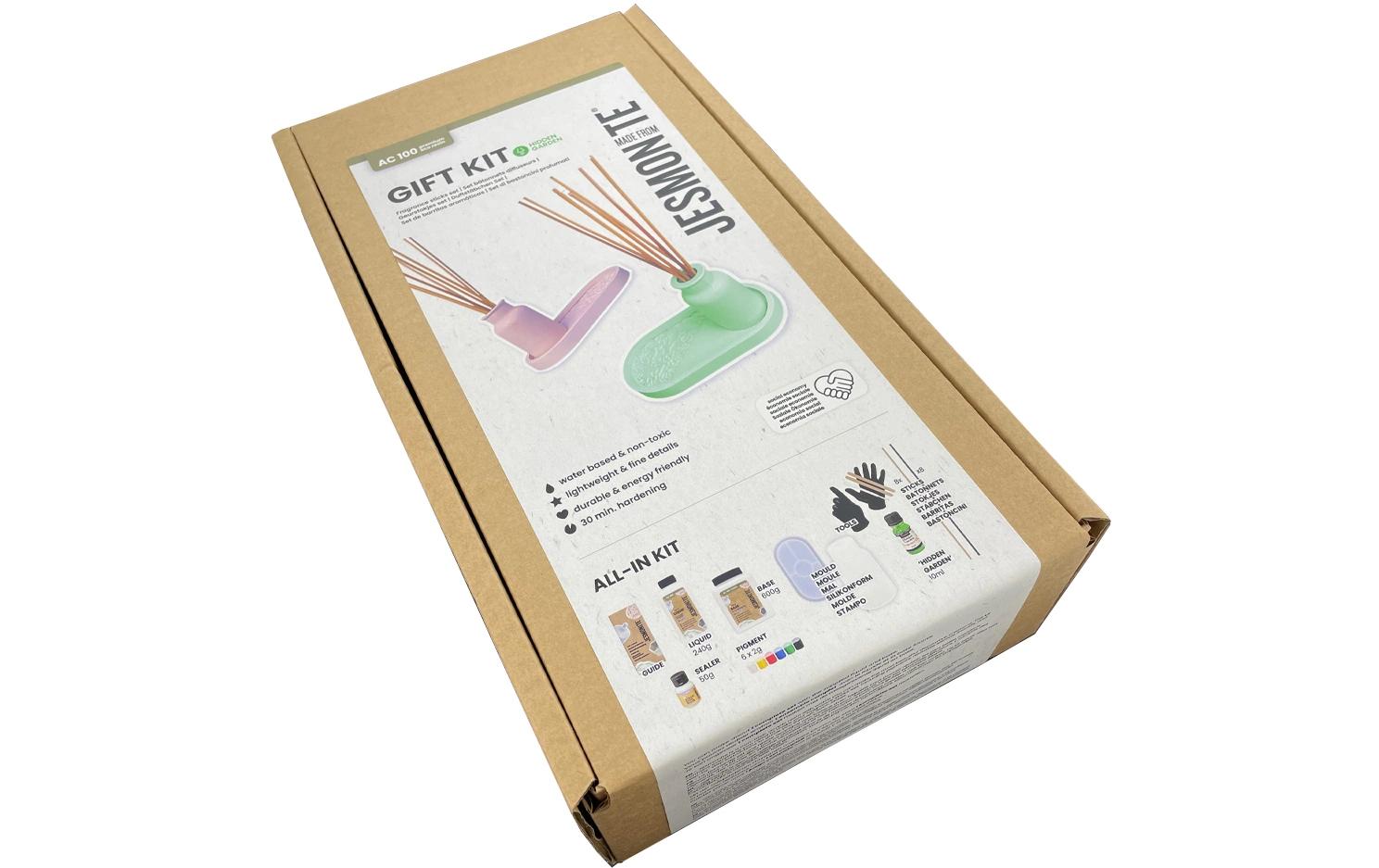 Modelliermasse Bastelset Kerzenhalter Hidden GardenGiessharz Resin anstatt Epoxidharz