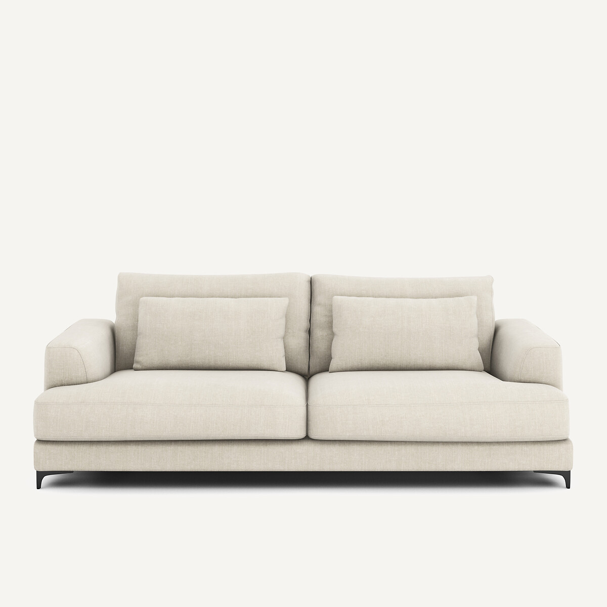 AM.PM<br>Sofá-cama de 4 lugares em linho de algodão, Marsile