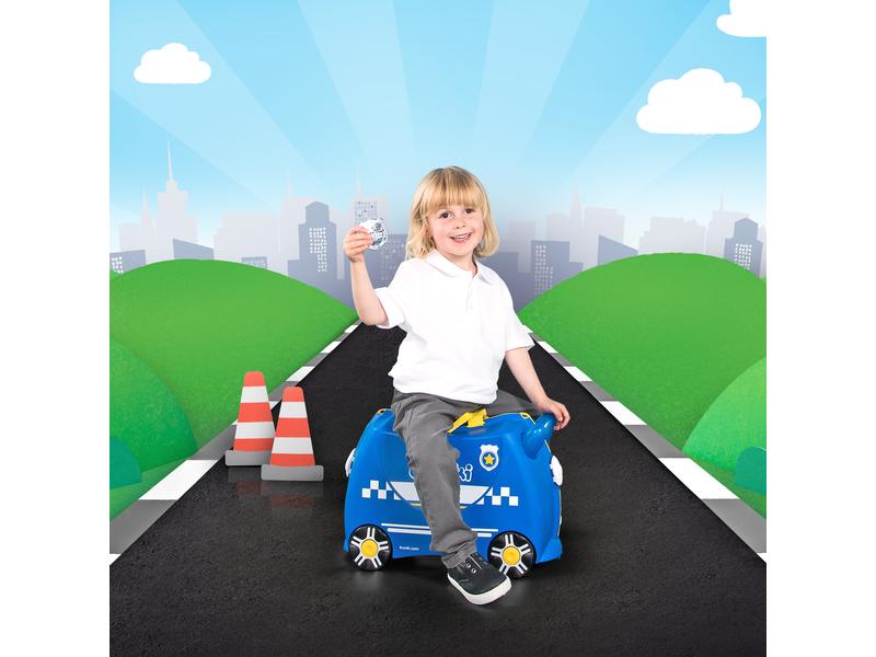Trunki Reisetrolley Polizei Blau Reisekoffer für Kinder