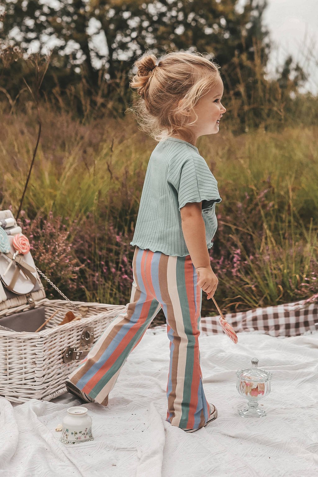 Your Wishes cropped top groen