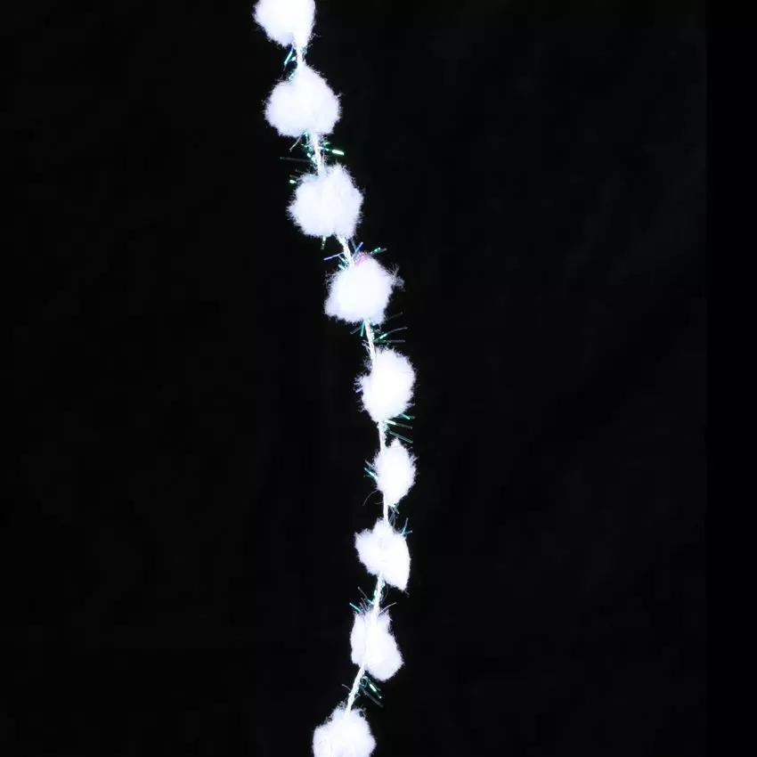 Guirlande de boules de neige (250 cm) Alaska Blanc