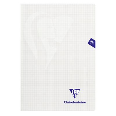 Clairefontaine Mimesys - Cahier polypro A4 (21x29,7 cm) - 96 pages - petits carreaux (5x5 mm) - disponible dans différentes couleurs