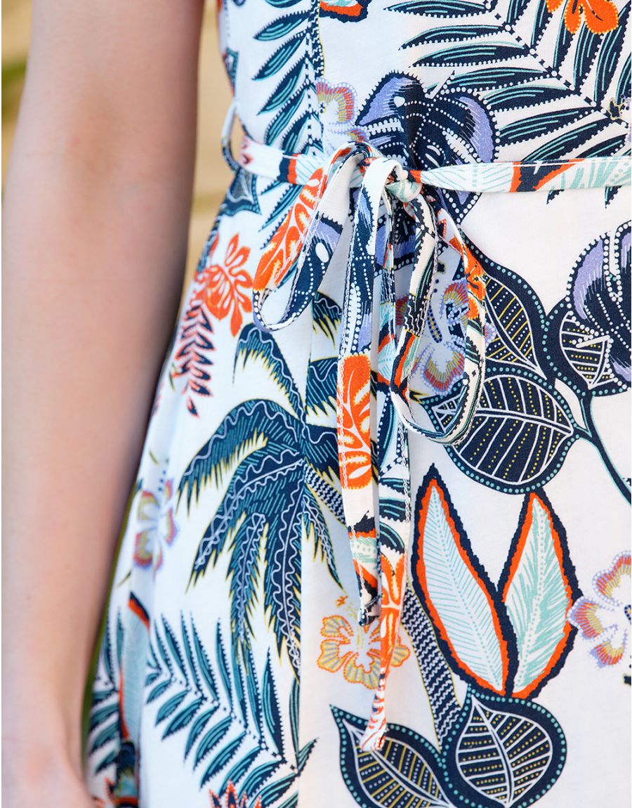 Robe imprimée 100% coton