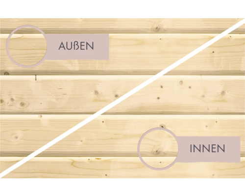 Elementsauna Karibu Achat I zonder oven, met dakkroon en volledig glazen deur van helder glas