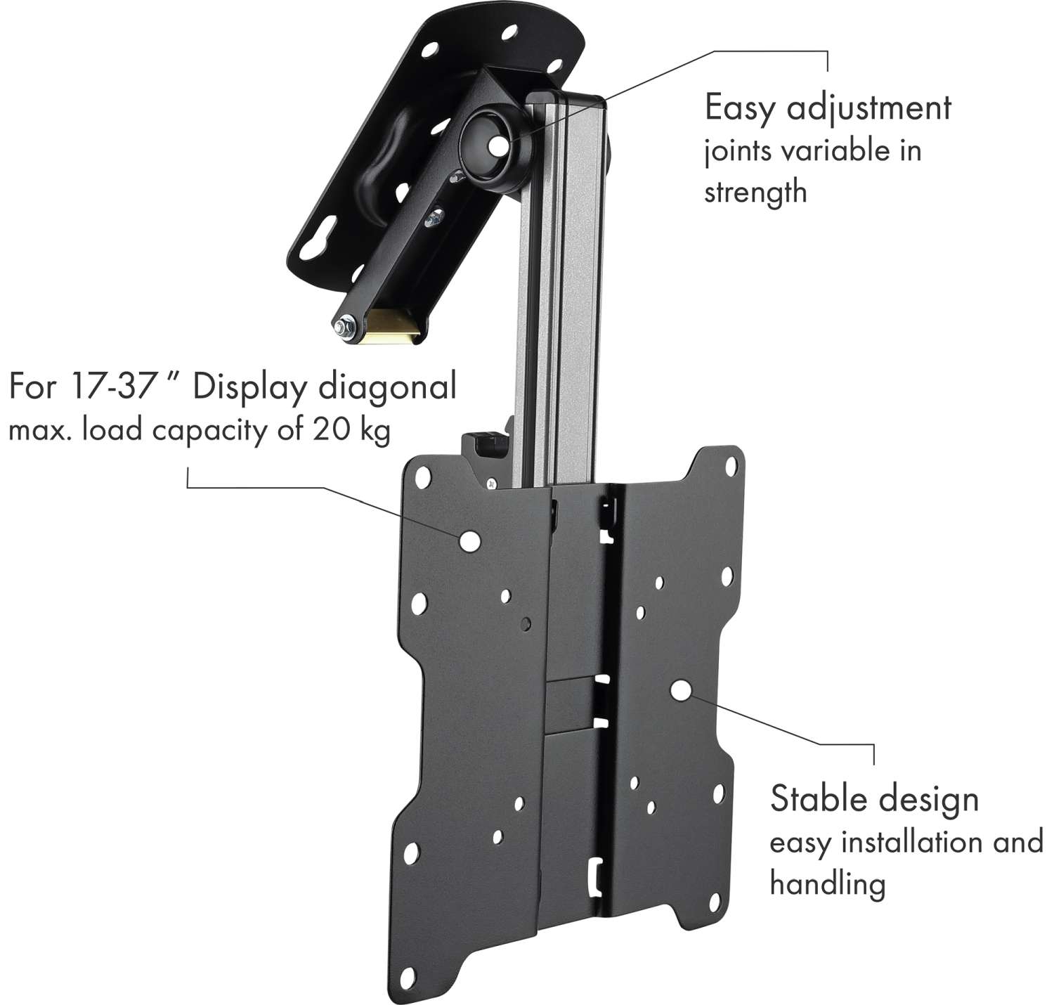 Schwaiger Motion 7 TV Decken- und Dachschrägenhalter neig-, drehbar bis 20 kg / 37