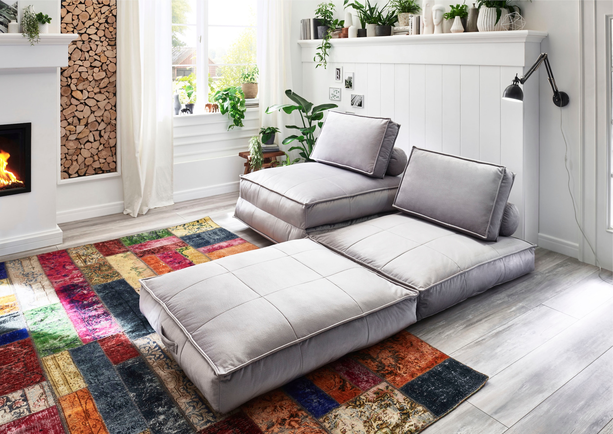 ATLANTIC home collection XXL-Sessel »Miro« XXL-Sessel wandelbar zum Gästebett