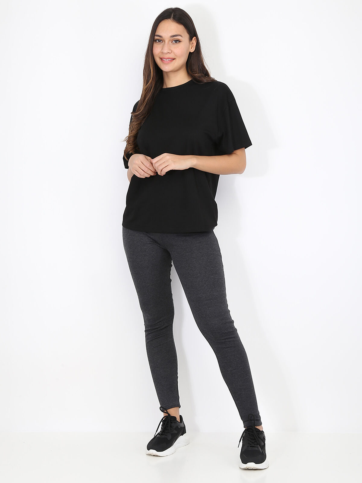 T-shirt en coton- Noir