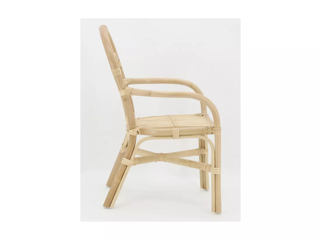Fauteuil enfant en rotin Joseph Naturel
