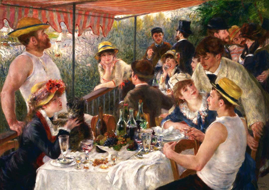 Mittagessen der Bootsparty Gemälde von Pierre A. Renoir