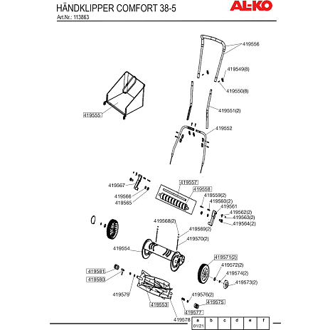 AL-KO Cylinderklipper EASY 38-5 Combi